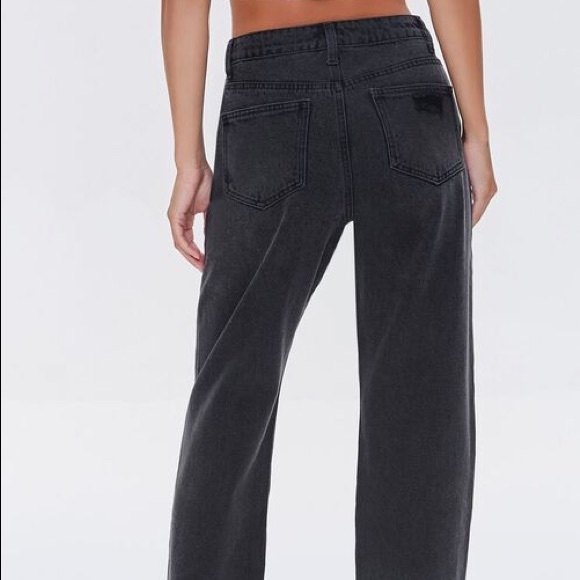 Forever 21 Crisscross Waist 90s Fit Jeans - Picture 5 of 9